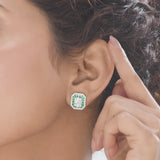 Toren Emerald Bloom Studs