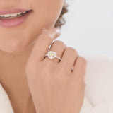 Solitaire Heart of Sunshine Ring