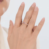 Color Pop Starlight Orbit Ring in Amethyst