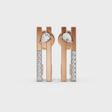 Seven Up Abstract Bar Earrings