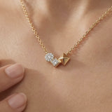 Gem Pop Golden Geometric Harmony Pendant