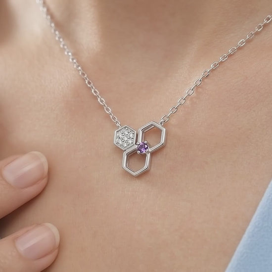 Gem Pop Hexa Harmony Trio Pendant