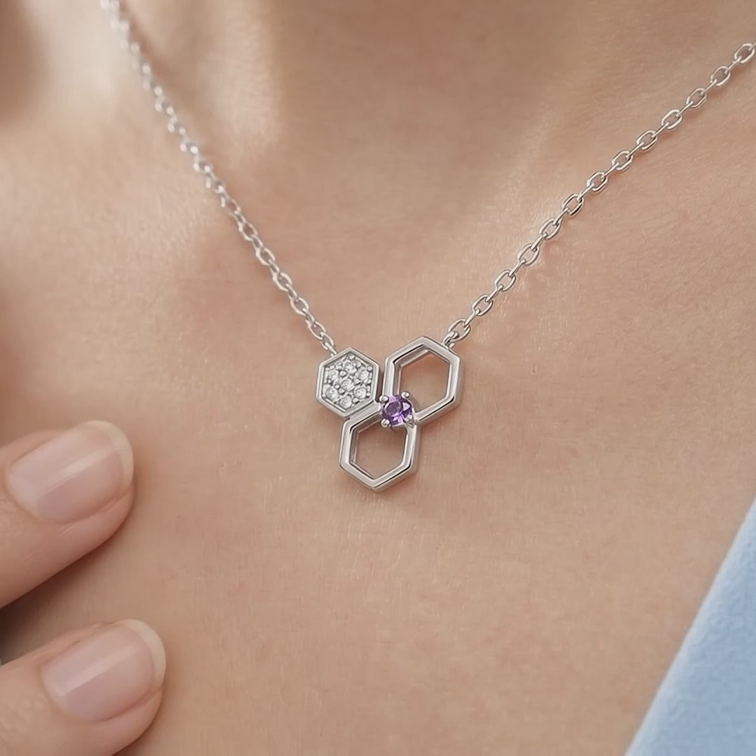 Gem Pop Hexa Harmony Trio Pendant