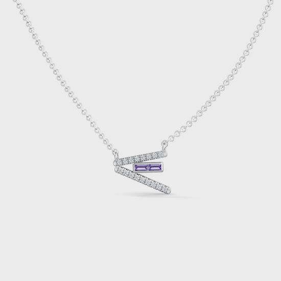 Gem Pop Violet Sleek Linear Glow Pendant
