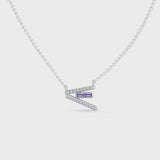 Gem Pop Violet Sleek Linear Glow Pendant