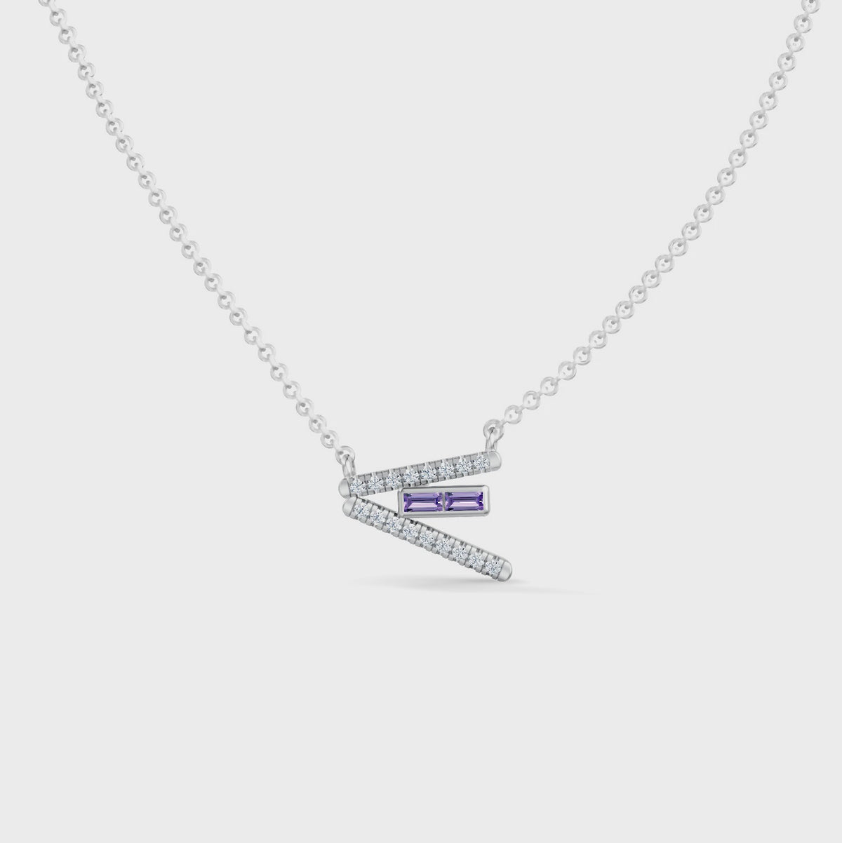 Gem Pop Violet Sleek Linear Glow Pendant