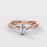 Pear Eternal Solitaire Engagement Ring