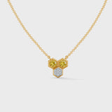 Gem Pop Golden Trio Hexagon Spark Pendant
