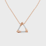 Celeste Angular Grace Triangle Pendant