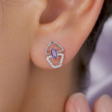Celeste Twisted Interink Studs