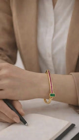 Aria Emerald Edge Bracelet