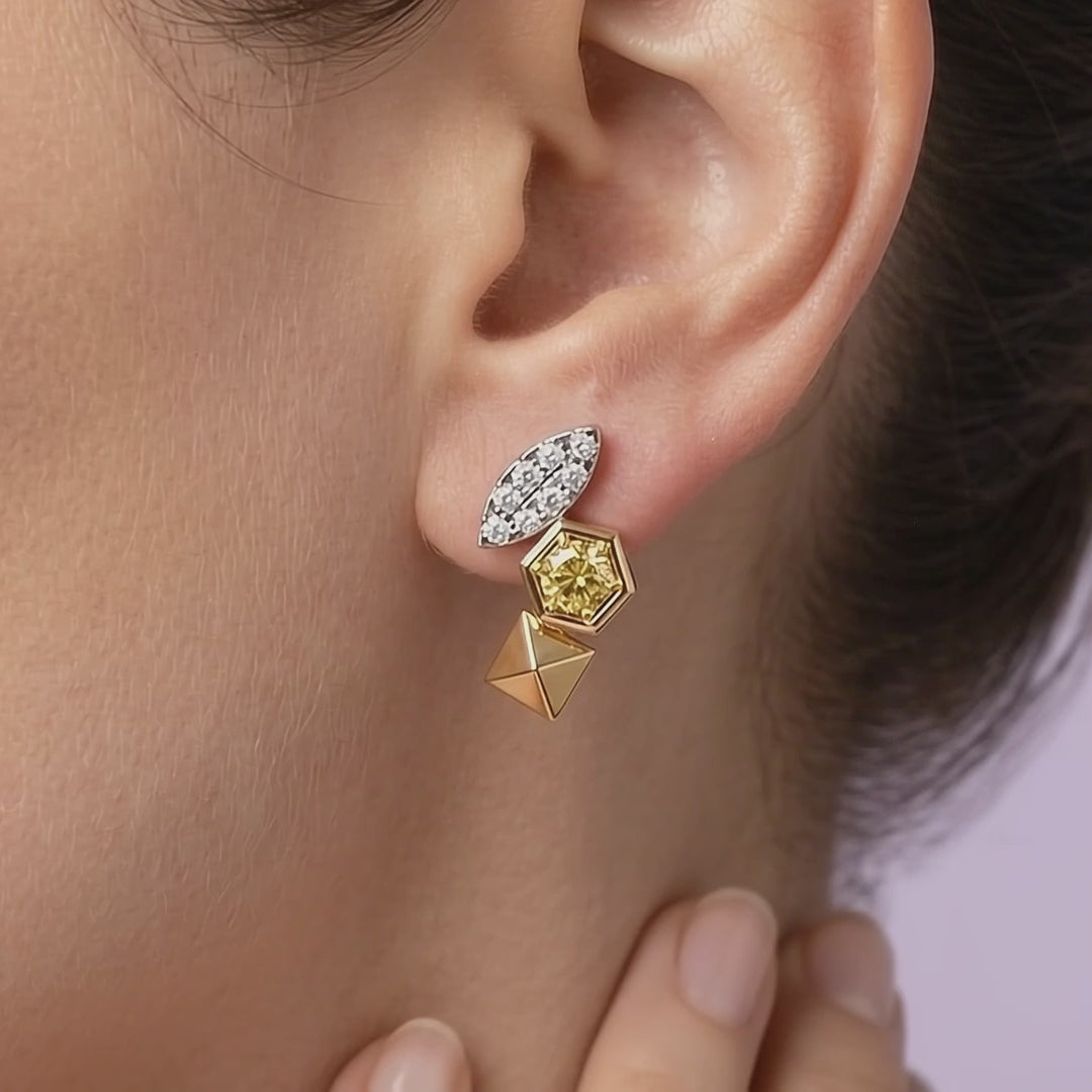Gem Pop Golden Radiance Architectural Studs