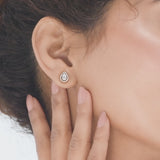 Signature Extra Small Drop Pave Solitaire Earrings