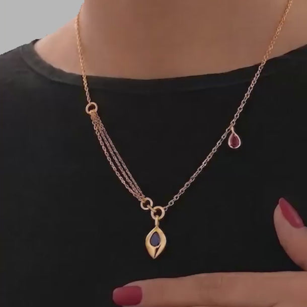 Aria Azure Tear Necklace