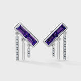 Gem Pop Twilight Linear Cascade Drop Earrings