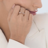 Seven Up Abstract Bar Ring