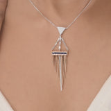 Toren Daggerfall Noir Fringe Pendant