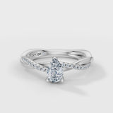 Pear Eternal Solitaire Engagement Ring