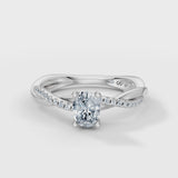 Oval Eternal Solitaire Engagement Ring