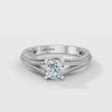 Round Radiance Solitaire Engagement Ring