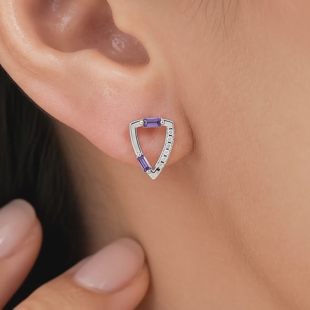 Gem Pop Prism Triangle Spark Studs