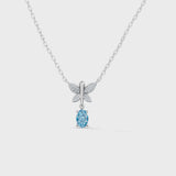Gem Pop Azure Flutter Pear Drop Pendant