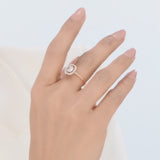 Rose Eclat Halo Ring