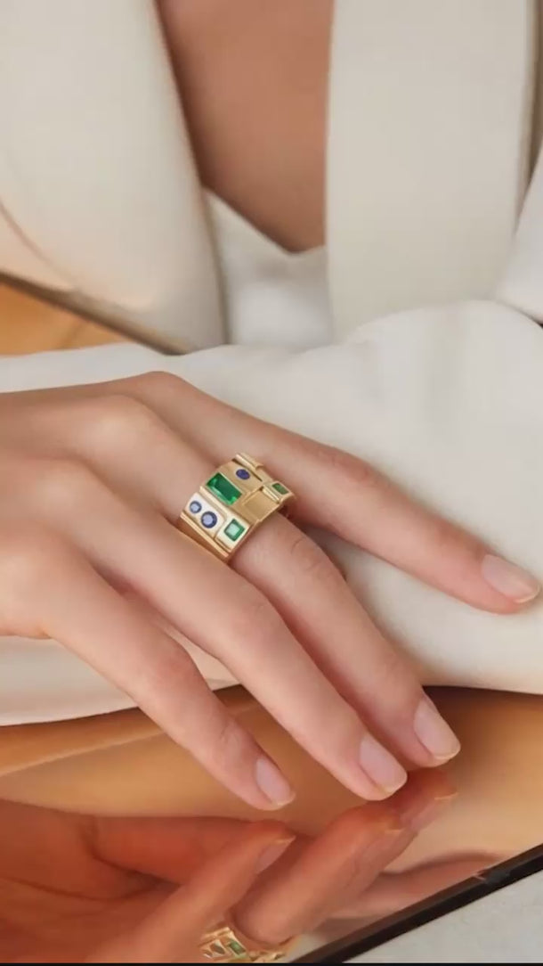 Aria Geometric Tile Band