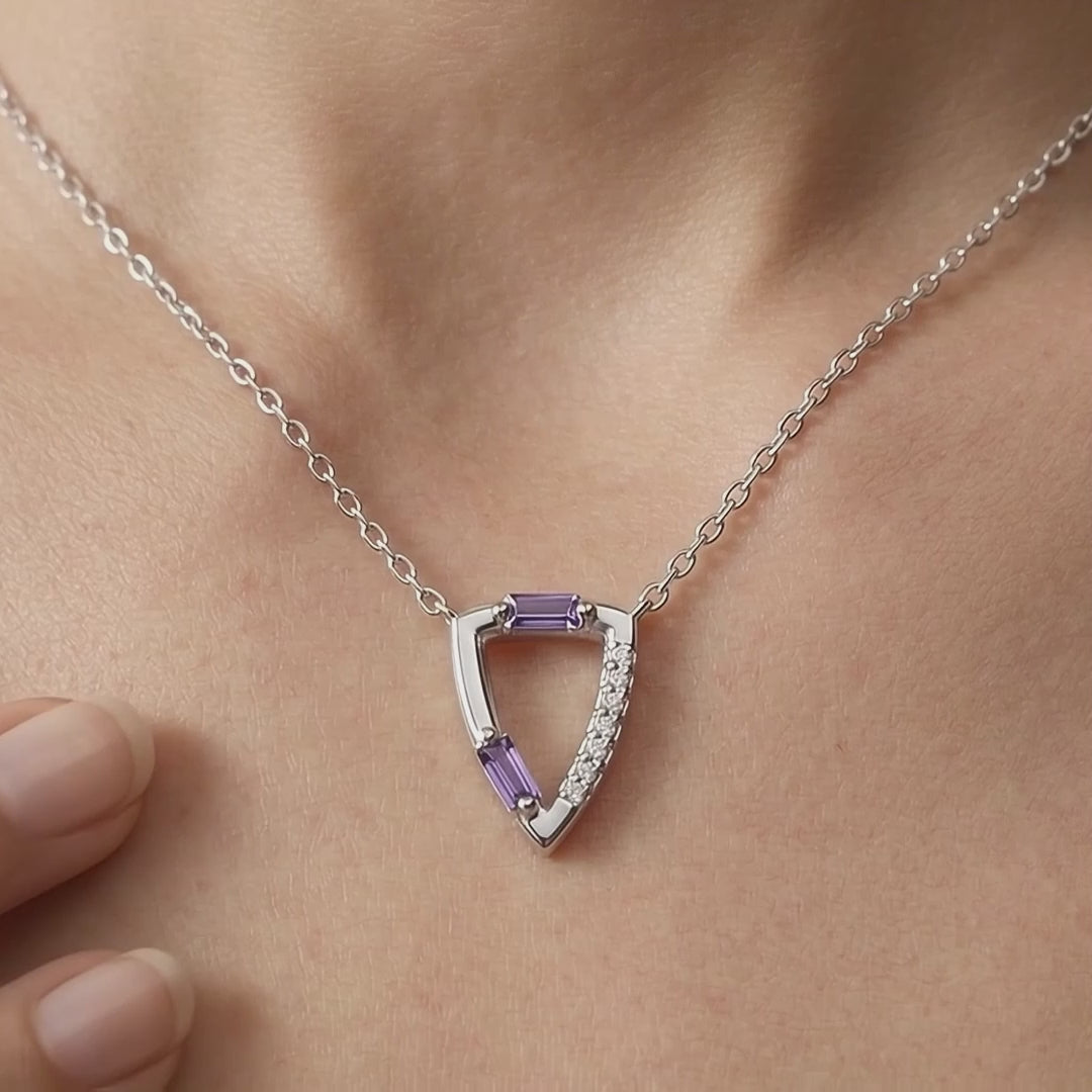 Gem Pop Prism Triangle Spark Pendant