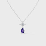 Gem Pop Midnight Starburst Oval Pendant