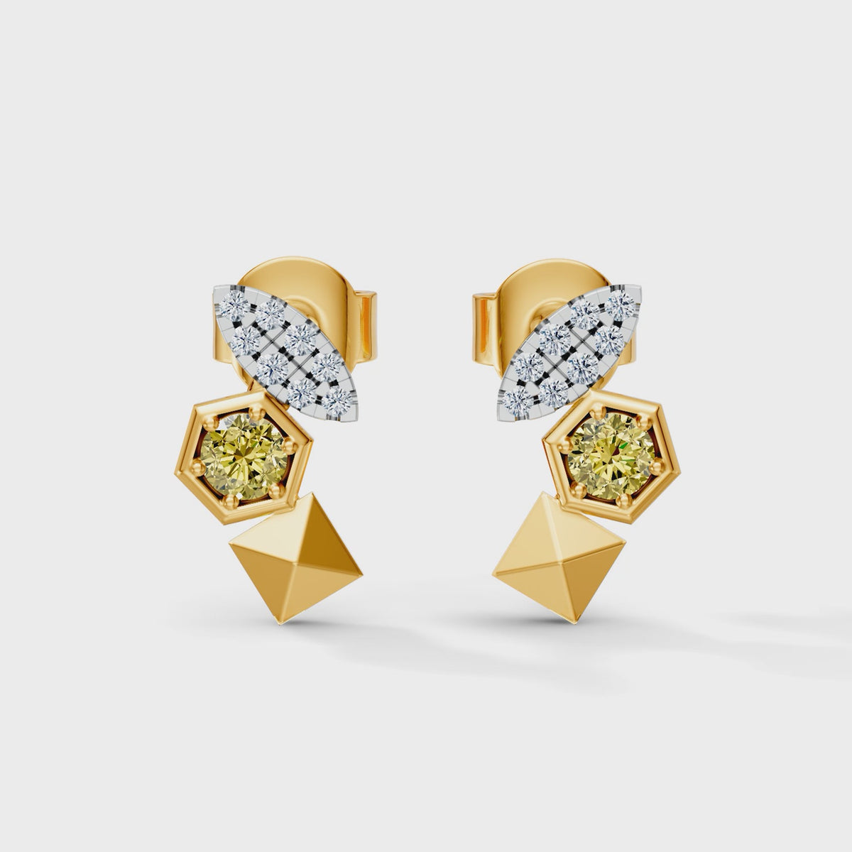 Gem Pop Golden Radiance Architectural Studs