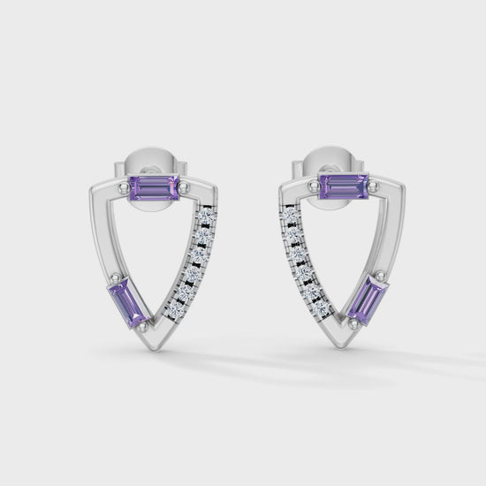 Gem Pop Prism Triangle Spark Studs