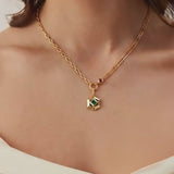 Aria Hexa-Gem Charm Necklace