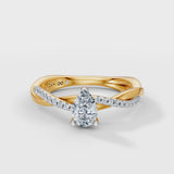 Pear Eternal Solitaire Engagement Ring