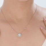 Signature Medium Round Pave Solitaire Pendant