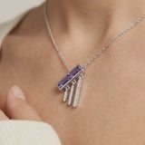 Gem Pop Twilight Linear Cascade Pendant