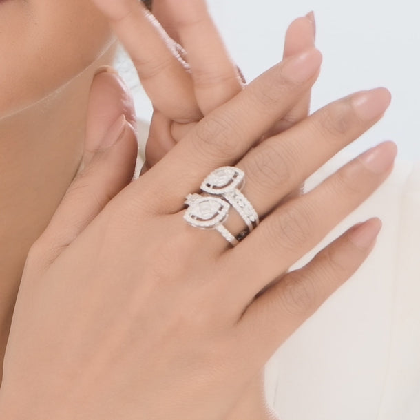 Enchante Double Marquise Baguette Ring