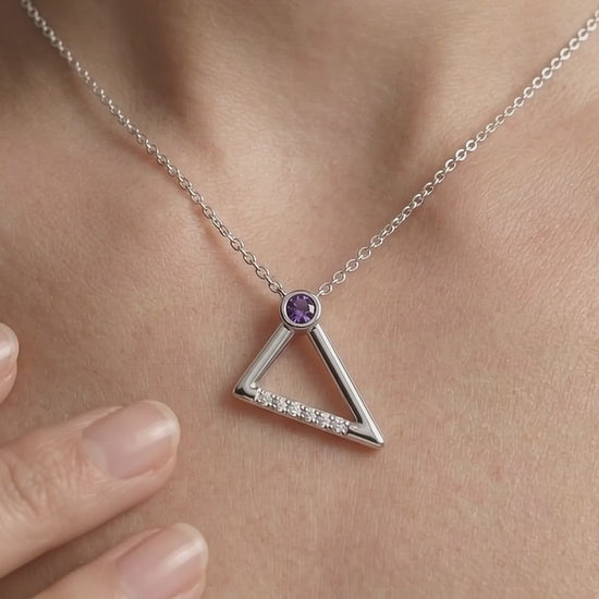 Gem Pop Geometric Apex Glow Pendant
