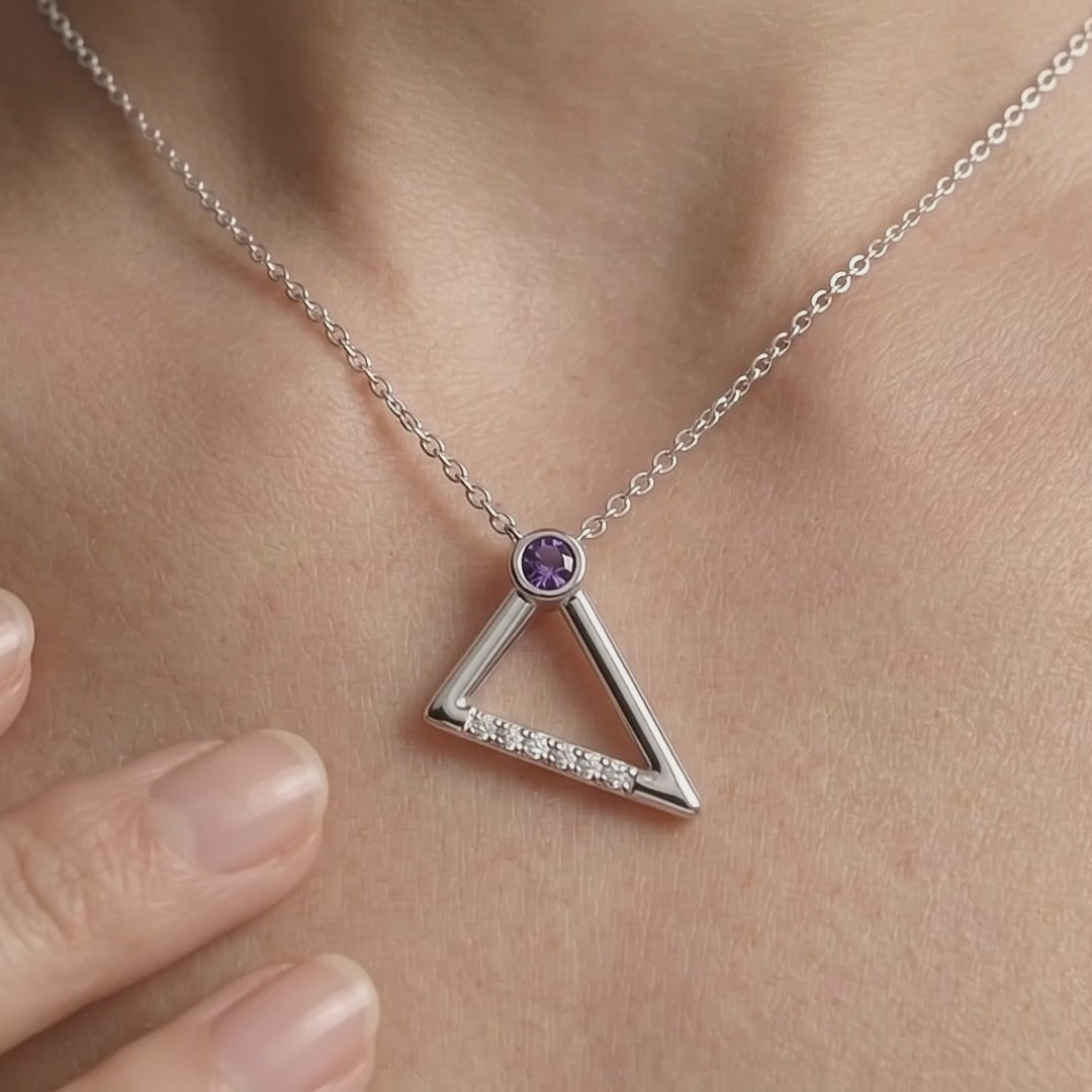 Gem Pop Geometric Apex Glow Pendant