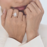 Signature Medium Marquise Pave Solitaire Ring