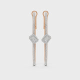 Sassy Emerald Pave Hoops