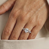 Pear Radiance Solitaire Engagement Ring