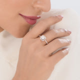 Sassy Spark Halo Ring