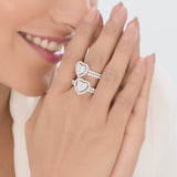 Enchante Twin Teardrop Baguette Ring