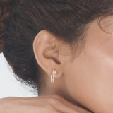 Seven Up Tri bar Earring