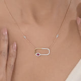 Ruby Loop Luxe Pendant