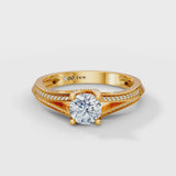 Round Radiance Solitaire Engagement Ring