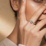 Emerald Cut Eternal Solitaire Engagement Ring