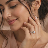 Pear Eternal Solitaire Engagement Ring