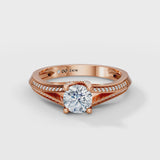 Round Radiance Solitaire Engagement Ring